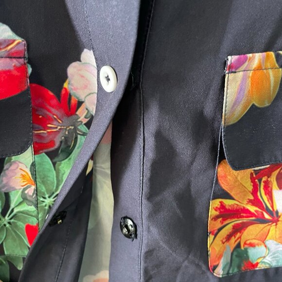 EShakti Women's Floral Button Down Shirt - Picture 3 of 7